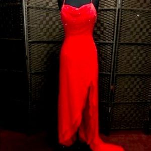 Alyce Coral Red Size 6 Prom Dress